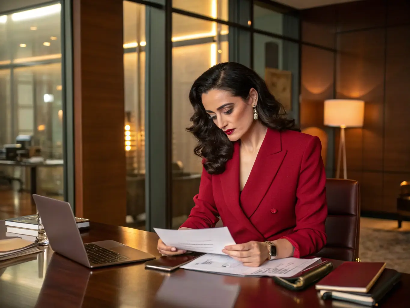 An image of a coach reviewing financial reports with a client, highlighting financial planning and business strategy.